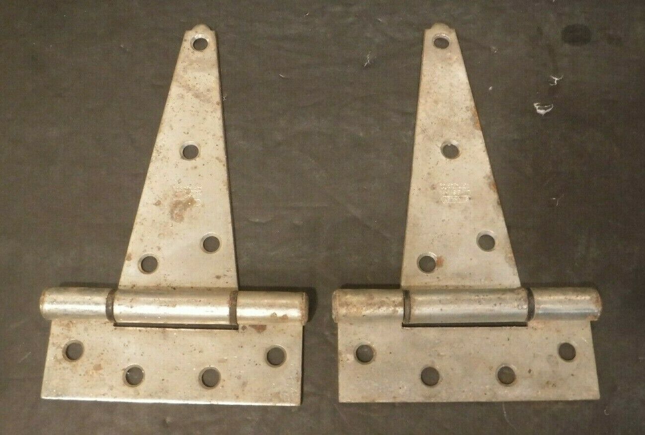 Two Nos Stanley Life Span 7.25"x4.25" T-strap Hinges Barn Door Shed
